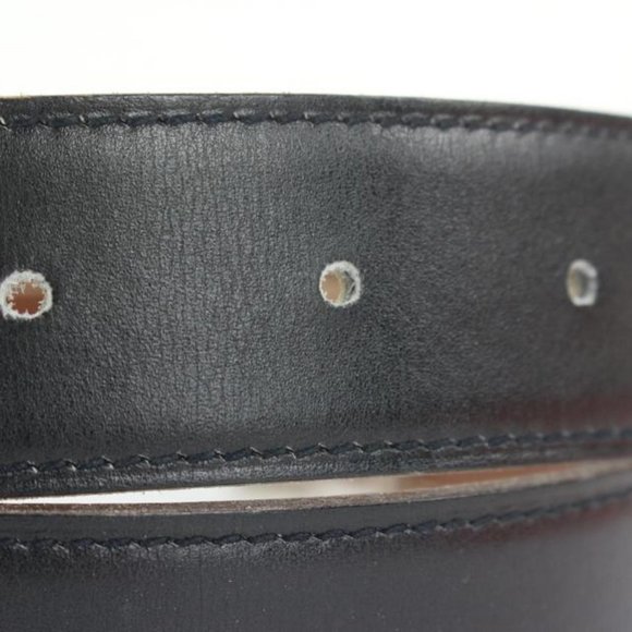 Hermès Black x Silver Reversible H Logo Cadena Belt Kit 852633 main image 6